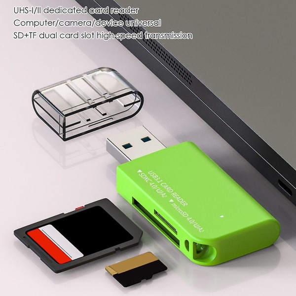 Usb3.0 datorkortläsare Uhs ultrahöghastighetskortläsare Tf-kort SD-kort minnesläsaradapter