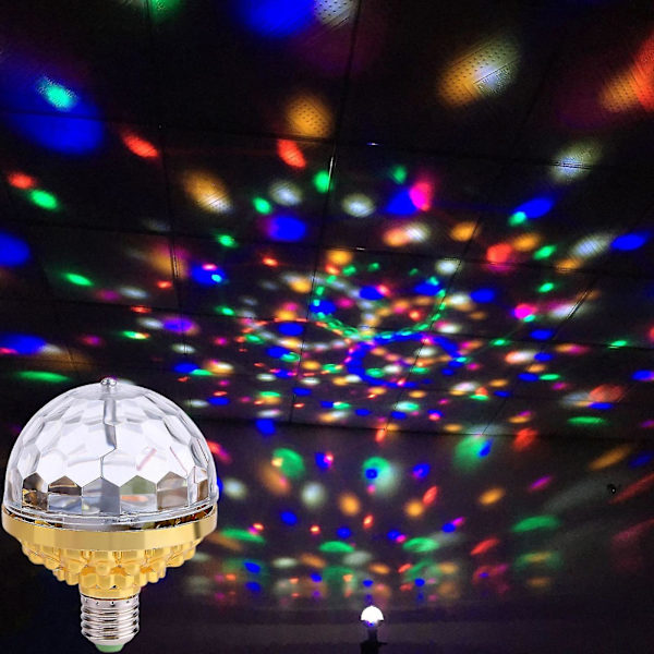 Waner LED-scene lampe, roterbar, høj lysstyrke, flammehæmmende, lækagebeskyttelse, bred anvendelse, dekorativ ABS, farverig roterende scene RGB LED-pære