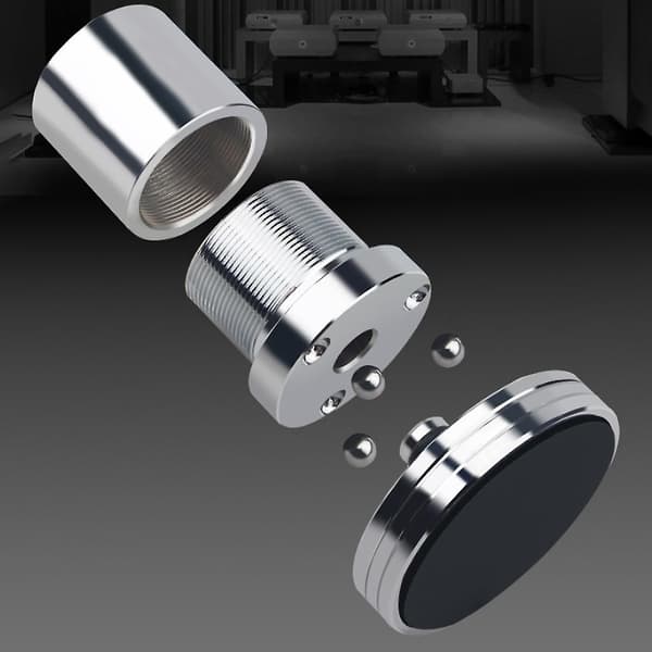 Justerbar aluminiumlegering stålkuleputeisolasjonsfotputefotstativ