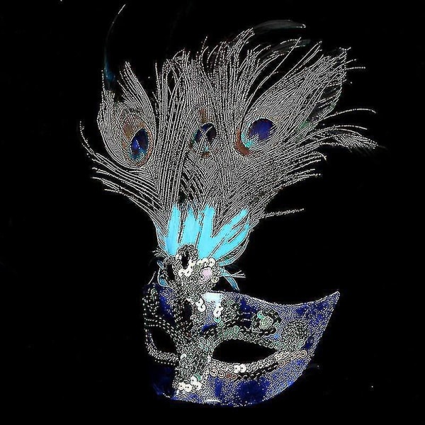 Maskerade Carnival Ball Disguise Peacock Feather Mask