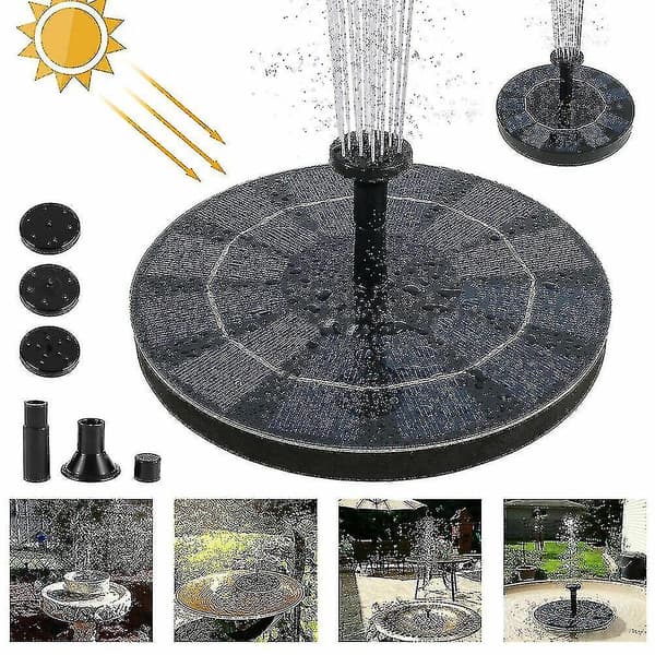 1,5W Solcellsdriven Flytande Pump Vattenfontän Hemträdgård Dekoration