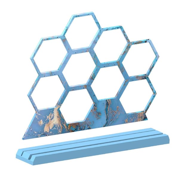 Diy smyckesställ i hartsform Hexagonal örhängen displayställ i silikonform