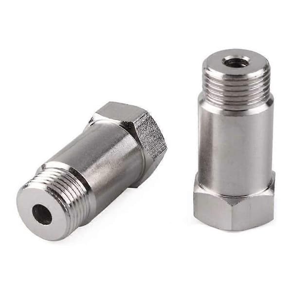 2 stk. Bil Check Engine Lys Eliminator O2 Oxygen Sensor Adapter M18x1.5