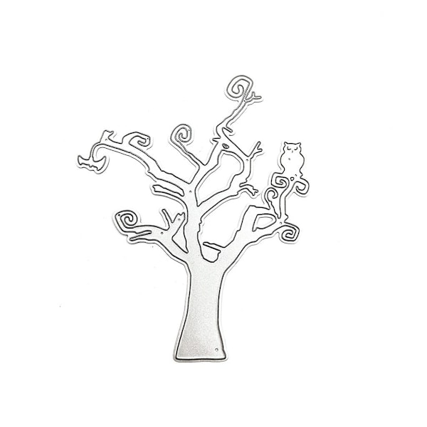 Halloween Tree Metal Cutting Dies Stencil Diy Scrapbooking Album Paper Card Template Mold Embossing Craft Decoration