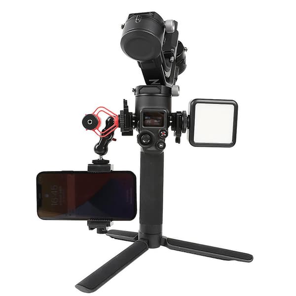 Monitor Mount Holder med Cold Shoe Interface, Gimbal Tilbehør Monteringsplade til Ronin S/sc/rs2/rsc2