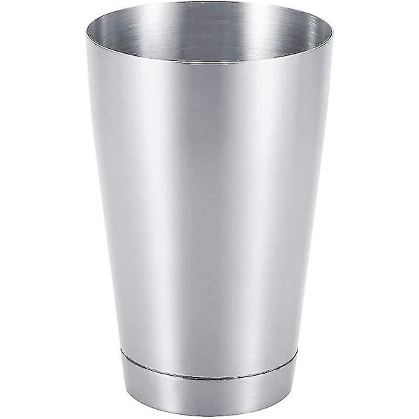 Rustfrit Stål Robust Cocktail Shaker Bar Husholdningskøkken Værktøj (sølv)