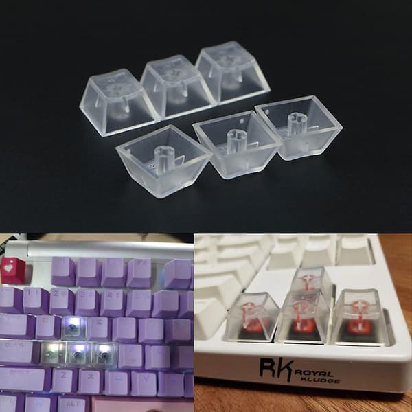 Full 10key Set Transparent Layer Cherry Mx Kompatibel För Mekaniska Tangentbord