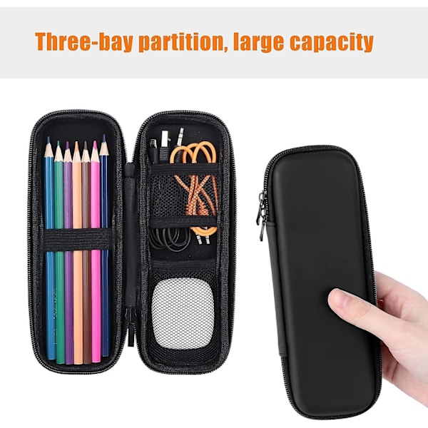 Sæt med 2 penneetuier i penneetui til fyldepen, kuglepen, stylus stylus, touch