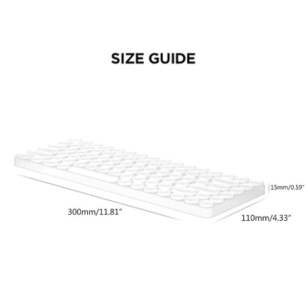 Laptop-tangentbordsskydd för Actto B303 B305-tangentbord, transparent skyddande hud
