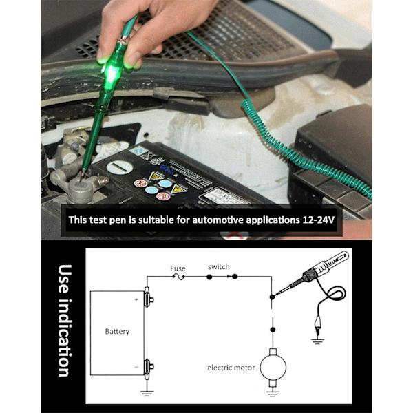 Digital Elektrisk Krets LCD-Tester Testlampa Bil Lastbil Spänningssond Penna