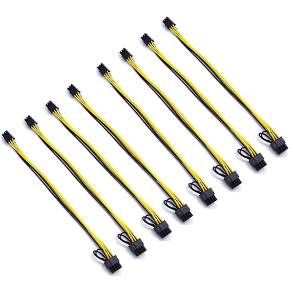 Pcie 6-pinninen uros 8-pinniseen (6+2) uros Pcie-sovitinvirtajohto (8 kpl)