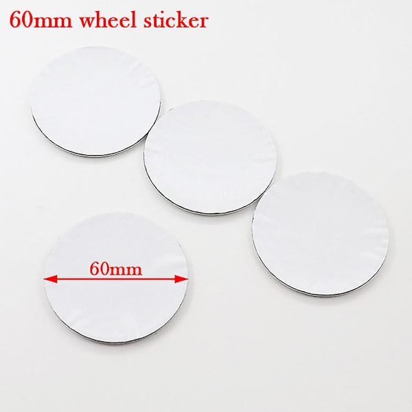 4 stk. 56mm 60mm 65mm ABT Logo Bilskive Center Hub Sticker Fælg Refit Badge Dæksler Emblem Dekoration Styling Biltilbehør abt silver zi 60mm wheel sticker