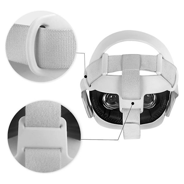Trykkavlastende hjelmhodebånd pute for Oculus Quest 2 VR-headset
