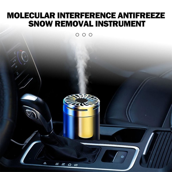 4x bilmikrobølge molekylært afisningsinstrument Køretøjsaromaterapi Snerydning Deicer Frostvæske Bilmonteret snerydningsværktøj