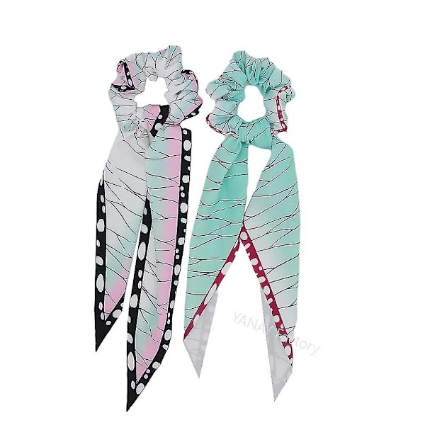 2023 Anime Demon Slayer Cosplay -hiuskoriste, hiuspanta, nauha Nezuko Zenitsu Tanjirou Scrunchies -hiuskoristeet, tyttöjen asusteet iguro obanai