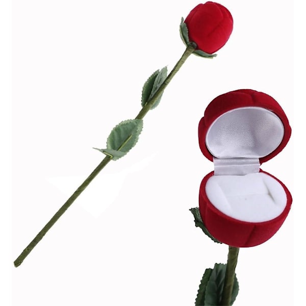 Ringeæske i form af en rose, Valentinsdagsgaveæske og vielsesringsæske