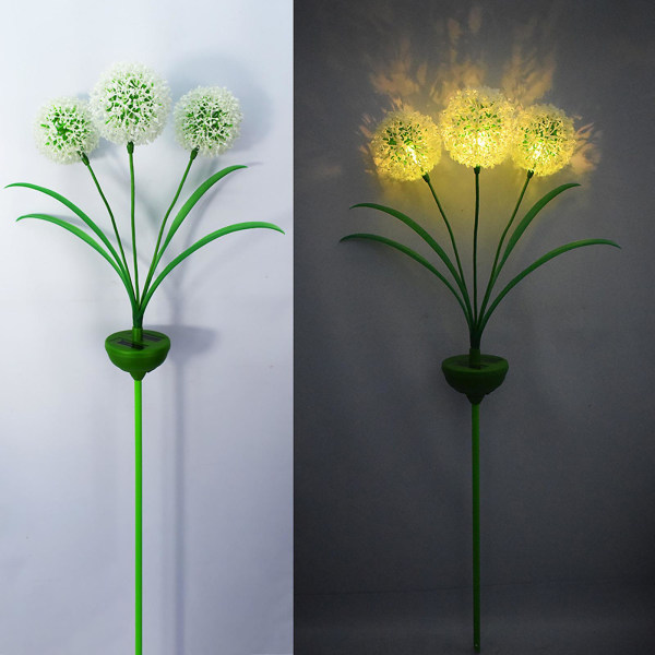 Holiday Ornamenter Solar Butterfly Flower Led Lights Udendørs Have Yard Decor Stake Lampe