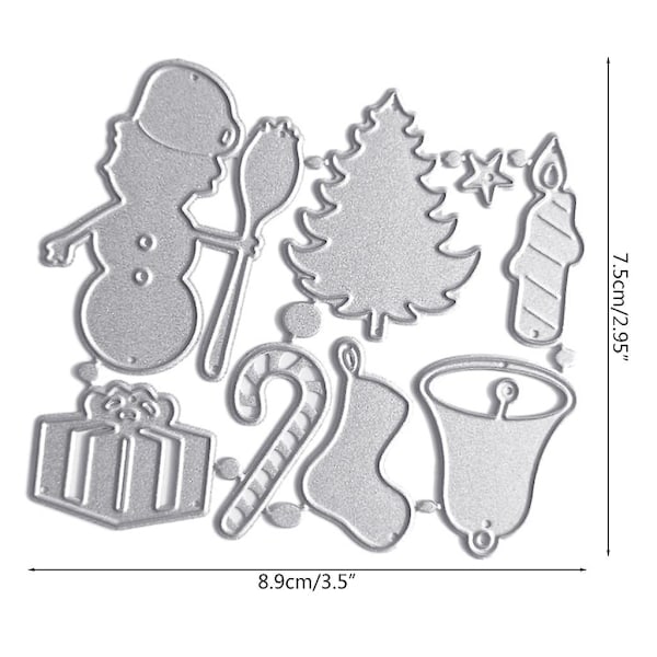 Jule Støvler Snemand Metal Skæredør Skabelon Diy Scrapbooking Album Papir