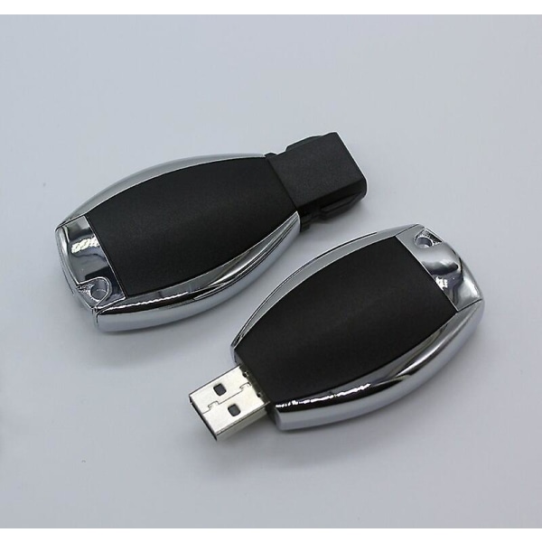 Simulering MB Bilnøkkel USB Stick 32GB 16GB 8GB Pendrive Memory Stick USB 2.0 Car Logo Pen Drive 128GB 256GB USB Flash Drive 64GB