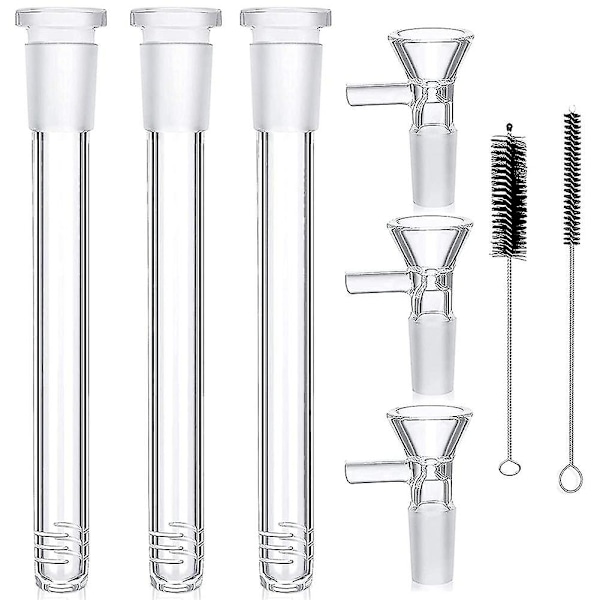 6-pack glasprovrör för vetenskap och labbtester Glasstam 3 tum, 14 mm