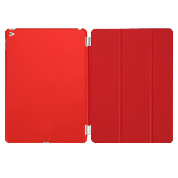 Ultra Slim Magnetic Smart Cover Case Beskyttende skall for Apple Ipad Air 2 Rød