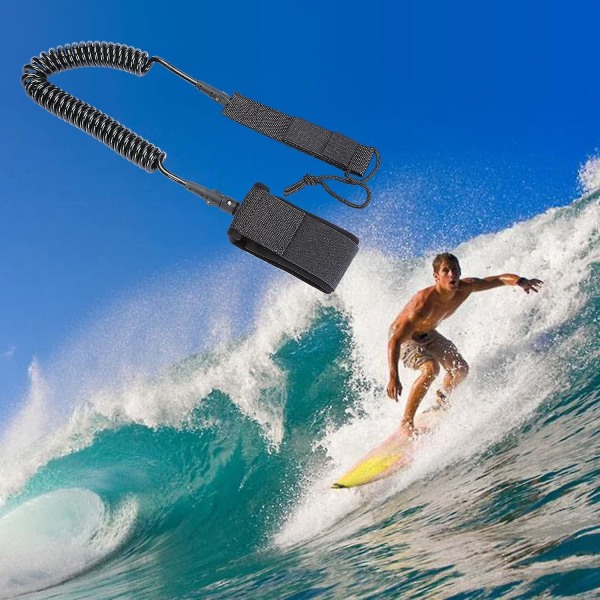7 fot surfebånd Sikkerhetsbånd Kveilet tau for alle typer surfebrett