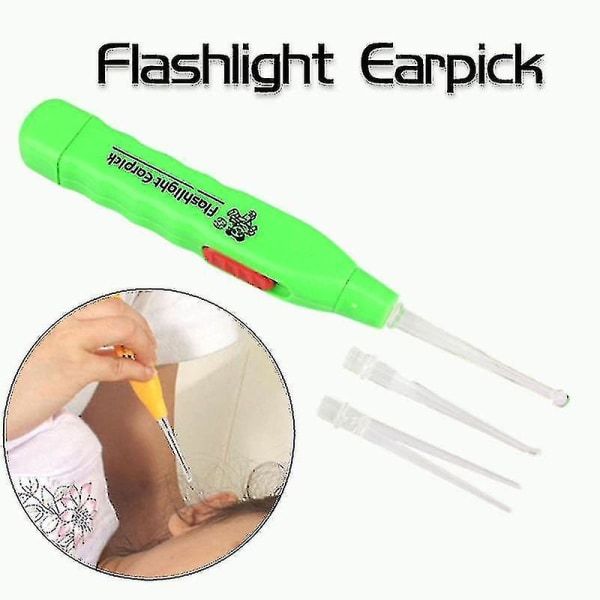 Blinkande LED-öronvaxavlägsnare Curette Cleaner Earpick Tool