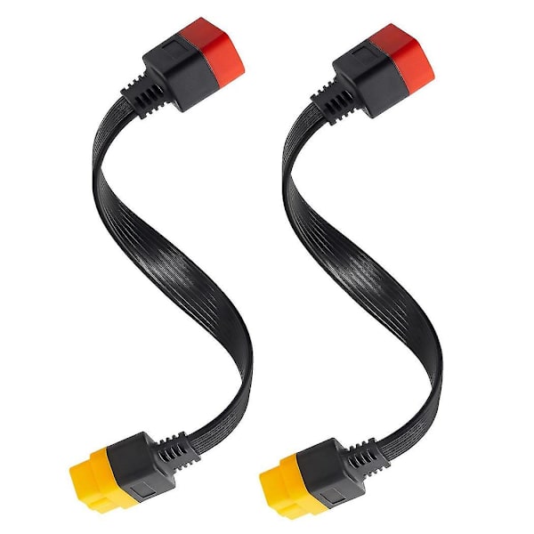2x Nya Obd Obd2 Förlängningskabelkontakt för Launch X431 V/easydiag 3.0/mdiag/golo Huvud 16-polig Han