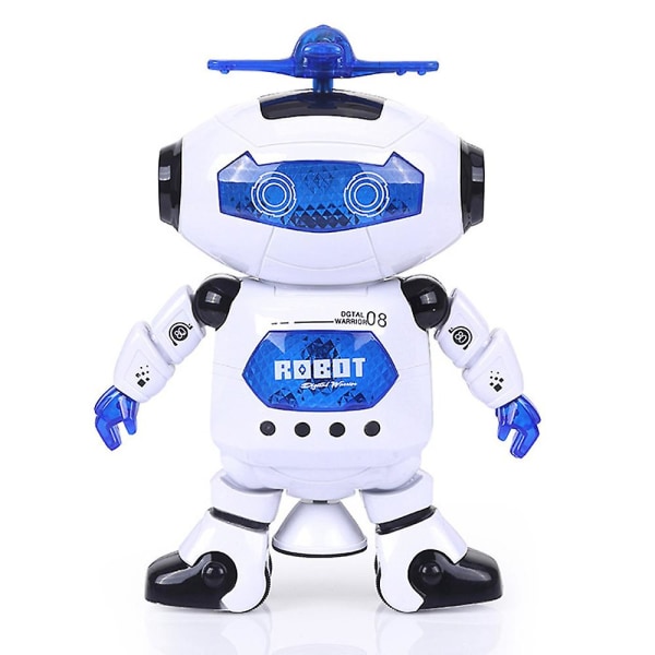 360 Body Spinning Dancing Robot Legetøj med LED-lys blinkende og musik, elektronisk børnerobot