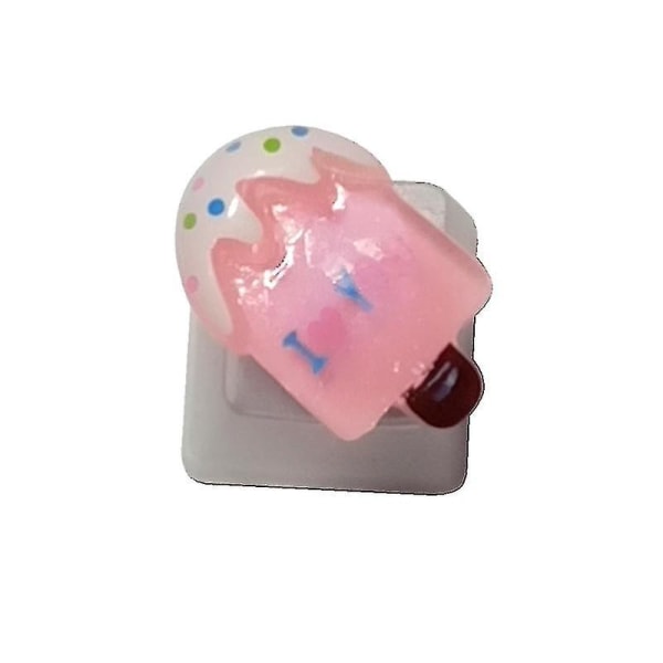 1 kpl Diy Abs -näppäinkorkki taustavalaistu vaaleanpunainen söpö simpukkamehu mekaanisille näppäimistöille R4 korkeus Oem lasten lahjat