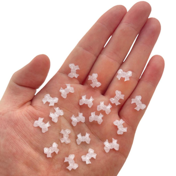100 st kristallbågsknut nagelcharms Diy nagelkonst 3d bågar nagelkonstdekoration 6
