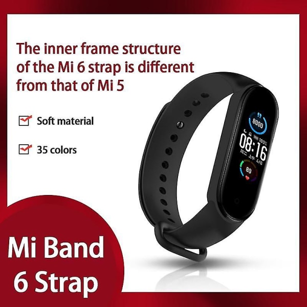 Kompatibel Mi Band 6 Bärbar Andningsbar Flerfärgad Armband Armbandstillbehör Armbandsremmar Kompatibel Kompatibel Mi Band 6 Kompatibel Anti