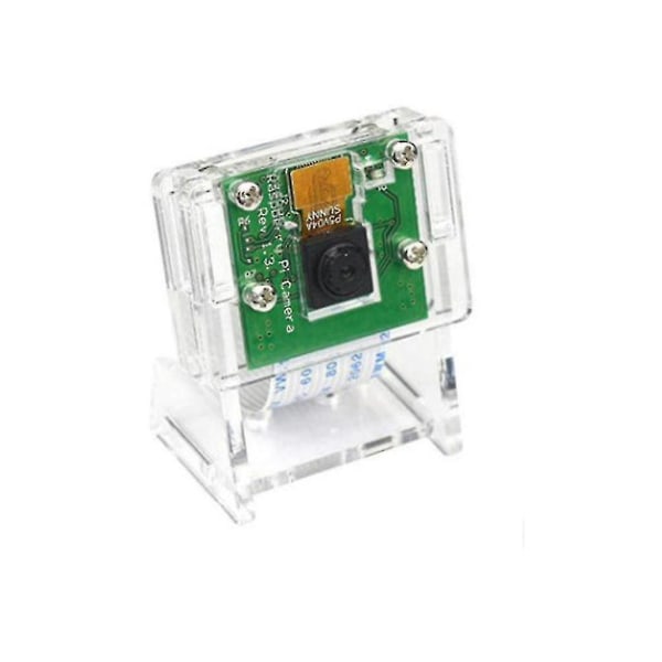 1 sett gjennomsiktig akryl 5mp kameraholder klar støttebrakett etui for Raspberry Pi 1-4 for V2 offisielt kamera