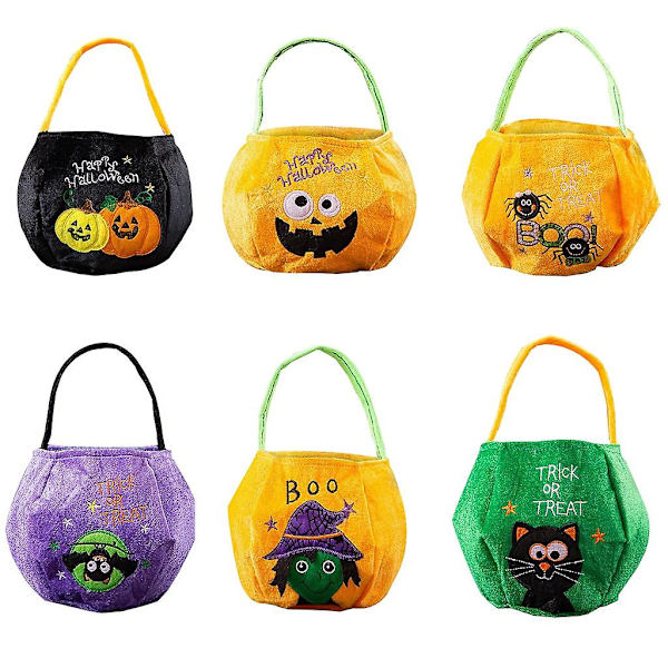 Halloween-koristeet pellavakankaasta valmistettu kassi, festivaalijuhlat, lastentarha