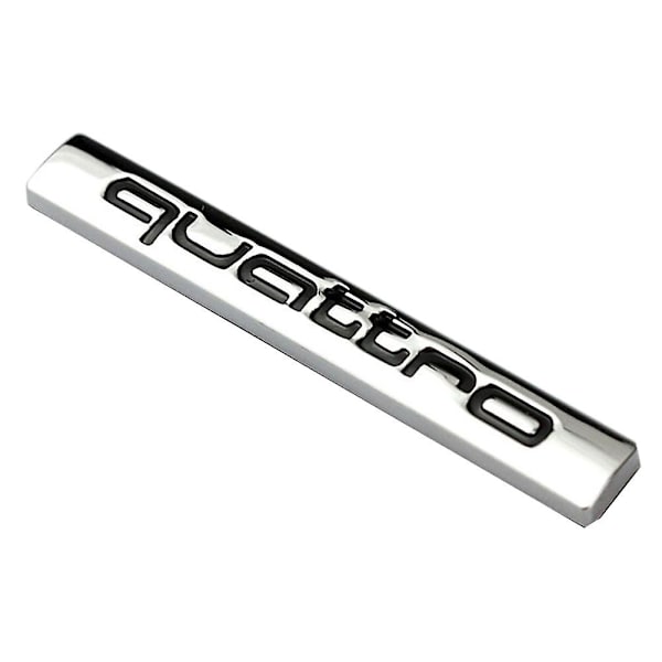 Quattro Logotyp Metall Bagageutrymme Baklucka Emblem Badge Dekal Dekoration För A4l A6l Mengxi red