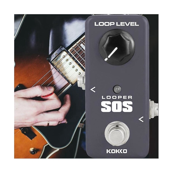 Flp2 Bærbar Guitar Effekt Pedal Looper Effekter 5 Minutters Looping Time Loop Station, ekskluder Powe