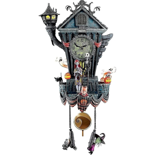 Nightmare Before Christmas Cuckoo Clock, Halloween Wall Clock Cuckoo Clock, Tim Burton's Nightmare B