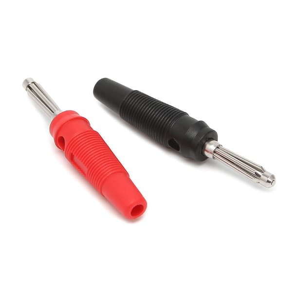 5 par/10 stk 4mm 32a loddefri side stackable bananplugg kobber