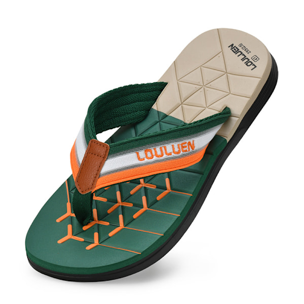 2024 Flip Flops for menn - Sommerens sklisikre klips på strandsandaler for menn - EVA sandaler for utendørs bruk deep blue 45