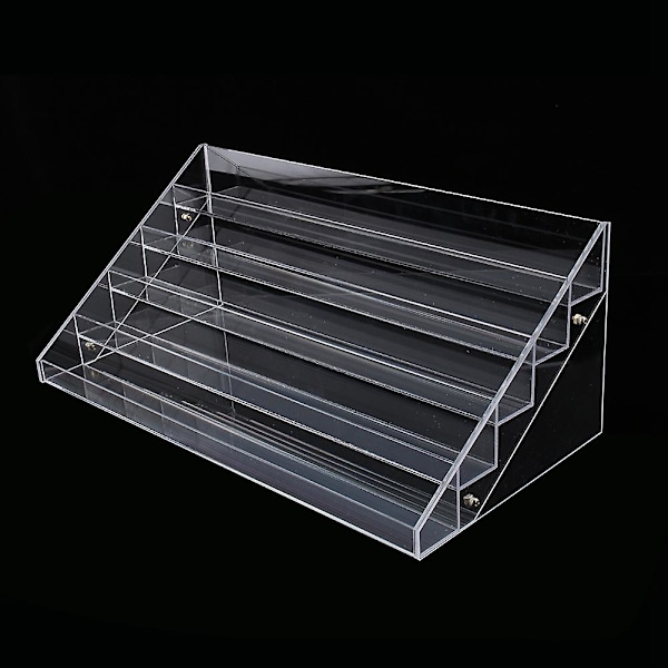 Klar akryl neglelak tier kosmetisk lak display stativ 5 tier rack