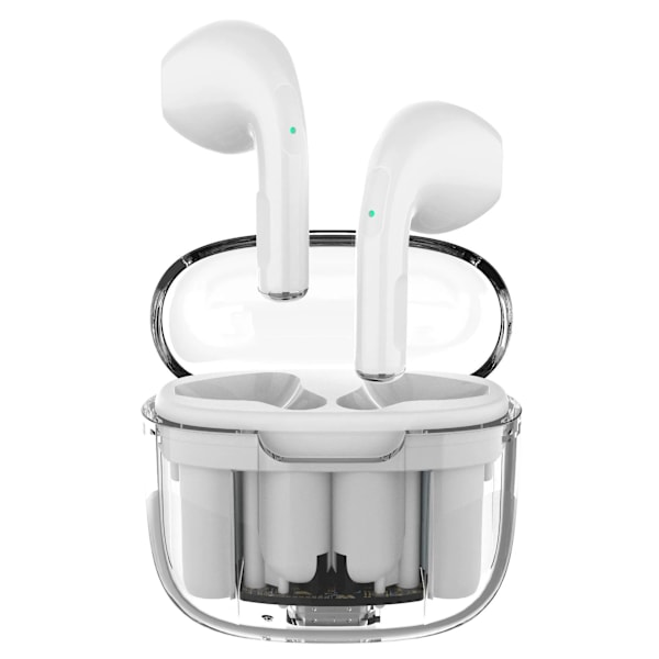 A2D Bluetooth-øretelefoner 5.3 Halv-i-øret TWS trådløse øretelefoner er velegnede til Apple og Android  hvid white a2d