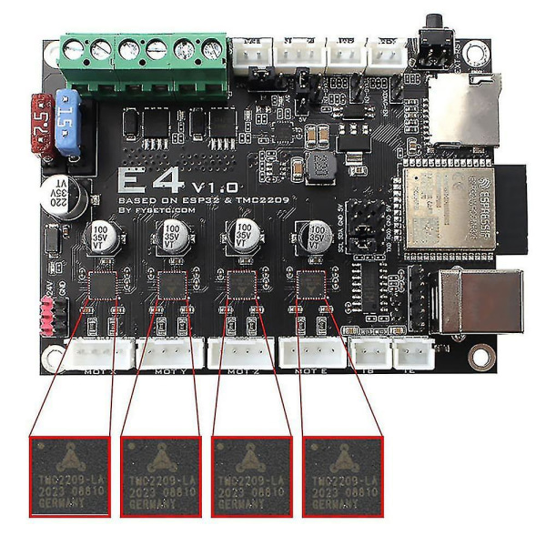3d-skriver hovedkort E4 V1.0 Esp32 hovedkort kontrollkort