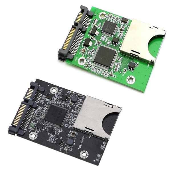 Computer Sata Serial Ata Converter Sd Sdhc Secure Digital For Mmc To 7+15p Sata