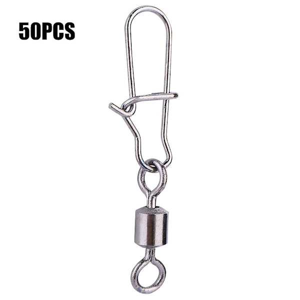 Roterande fiskekrok i rostfritt stål, 50 st, 2#, 4#, 5#, 6#, 8#