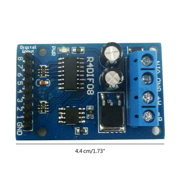 8-kanals Modbus RTU-omkopplingsmodul med automatisk statusrapportering