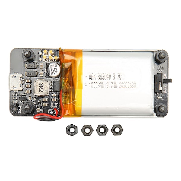 Raspberry Pi UPS Power HAT-kort med 1000 mAh batteri, ladestrøm på 400 mA, kompatibel med Raspberry Pi Zero - UPS Lite V1.2