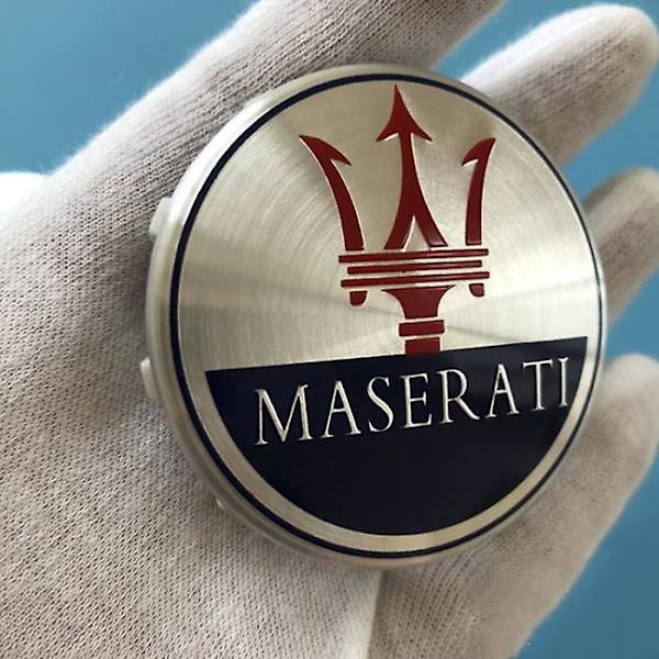 SBSGV Maserati-vanteiden keskiöpeitteet ghibli Geberit President Levante 60mm - Musta (Neljän kappaleen pakkaus)