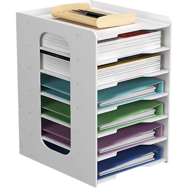 Kontor Papir Organizer Til Skrivebord Desktop Filholder Skrivebord Brevbakke & A5 Papirholder Dokument Opbevaring
