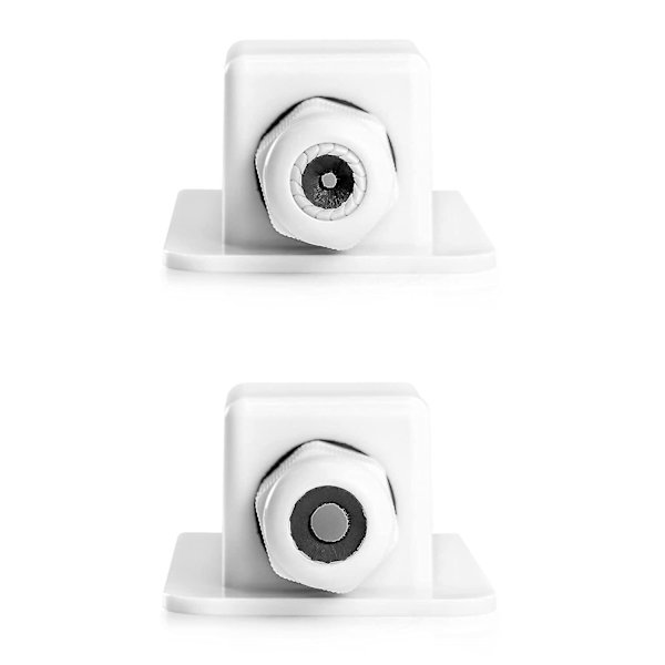 Katon läpivienti Ip68 Vedenpitävä Aurinkokaapeliläpivienti Sääsuojattu 1-tie Kaapelin Sisääntulolaatikko, Asuntovaunun Ja Veneen Abs-kaapelin Läpivienti, Valkoinen, 2 Kpl