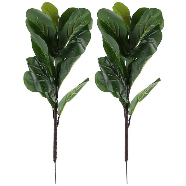 Konstgjorda växter Fiddle Leaf Fig Faux Ficus Kompatibel fönsterlåda Dekor